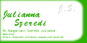 julianna szeredi business card